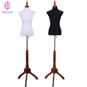 Varios tamaños, tela de tela ajustable, vestido para niños, forma de maniquí, exhibición de ropa, modelo de maniquí a medida con mano de madera - Product Image 3