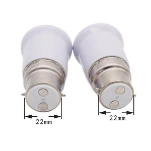 Adaptateur de douille à vis en plastique blanc <span class=keywords><strong>E27</strong></span> à <span class=keywords><strong>B22</strong></span>, <span class=keywords><strong>convertisseur</strong></span> pour lampes à économie d'énergie AC 110-250V - Product Image 5