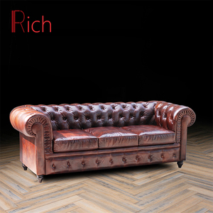 La habitación <span class=keywords><strong>de</strong></span> 3 plazas <span class=keywords><strong>de</strong></span> cuero retro sofá grande <span class=keywords><strong>de</strong></span> línea suave <span class=keywords><strong>de</strong></span> color café sofás <span class=keywords><strong>de</strong></span> cuero - Product Image 6