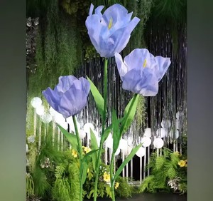 Amapola Gigante Artificial, Flor de Simulación para Decoración de Bodas, Exhibición en Escaparates de Centros Comerciales, Moldeado por Inyección - Product Image 4