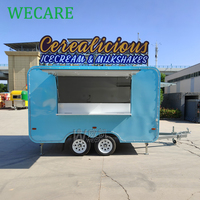 WECARE Remorque mobile pour tacos, churros, burgers, glaces, bubble tea, café, bar à shawarma, camion de restauration entièrement équipé