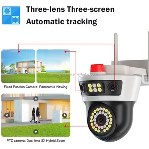 Yoosee Outdoor Three Lens Network 12MP PTZ Security Cameras 360 Ai <b>Motion</b> Detection PTZ Home WiFi IP Surveillance Bullet <b>Camera</b> - Product Image 3