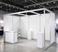 Stand standard en profilé aluminium 13*20 pieds, assemblage rapide et réutilisable, pour entrepreneurs en stands, système de coque pour salons professionnels en Europe