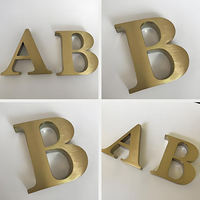 Lettres 3D Métalliques Personnalisées Grandes pour Mur, Enseignes Commerciales Extérieures, Vente en Gros, Lettres 3D en Acier Inoxydable, Publicité Hôtelière