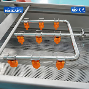 Laveuse de légumes industrielle de qualité alimentaire à vortex avec drainage par vibration, machine de nettoyage pour légumes-feuilles (épinards, laitues, choux) - Product Image 3