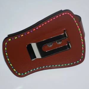 Bolsa de almacenamiento de cuero para tirachinas, funda de cintura duradera negra para llevar equipo deportivo al aire libre, tamaño individual - Product Image 5