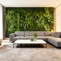 Panneau mural artificiel en buis vert pour décoration intérieure, 50x100cm, pour la maison, le bureau, le magasin