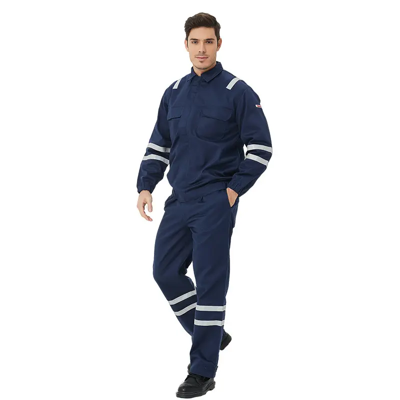anitstatic oil water resistant coverall fire proof mechanical flame retardant safety workwear fire proof shirts and pants