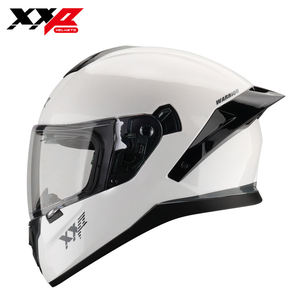 Nuevos Cascos de Motocross Integrales ABS Blanco Mate con Alerón Grande, Doble Visera, Hebilla de Liberación Rápida, Talla XXL, para Todas las Estaciones, DOT - Product Image 1