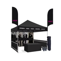Carpa Plegable Resistente con Impresión Personalizada de Logotipo, Estructura de Acero, para Ferias Comerciales y Publicidad al Aire Libre