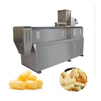 Máquina Extrusora de Palomitas de Maíz, Línea de Producción Industrial de Palomitas Fritas con Motor, Caja de Cambios y Molino de Harina de Acero Inoxidable