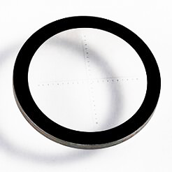 Muy precisión 40MM óptico de vidrio lupa ángulo retícula de calibración de la oblea personalizable - Product Image 5