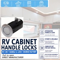 Serrure de tiroir RV sans clé à bouton-poussoir pour porte d'armoire de yacht et armoire suspendue