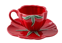 Service de table en porcelaine fine de style américain avec motifs tomates et fruits – Vaisselle pour la rentrée scolaire
