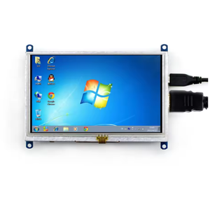 5inch LCD (B) Waveshare 800*480 Resolution Resistive <strong>Touch</strong> <strong>Screen</strong> for <strong>Raspberry</strong> <strong>Pi</strong> BB Black Computer Monitor Supports Win10 - Product Image 1
