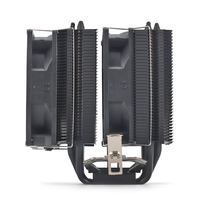 Ventilador de CPU de Doble Torre ARGB Negro para Gamers, Disipador de Calor Refrigerado por Aire con 6 Tubos de Calor, Compatible con LGA1851/1700/115X/1200/AM5, Refrigeración para Caja de Ordenador