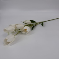 Vente en gros de fleurs artificielles en soie, tulipes dégradées à longue tige de 83 cm, tulipes artificielles personnalisées pour la décoration florale de mariage et de la maison