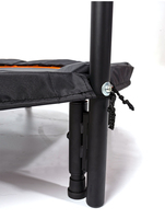 Mini trampoline pliable de 40 pouces à 4 plis sans poignée, rebondisseur de fitness pliable pour la maison, la salle de sport intérieure, l'entraînement et les exercices