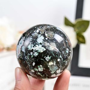 Esfera de Ópalo Negro Natural al por Mayor, Bola de Jaspe Pulido para Artesanía, Decoración Tradicional de Feng Shui, Amuleto, Cristal Curativo - Product Image 4