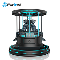 Máquina de Juego de Realidad Virtual 9D con Asiento Giratorio de 360 Grados, Simulador de Avión, para Interiores, de Acero, para Uso Público