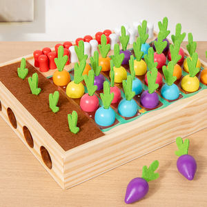 Gioco da Tavolo in Legno per Bambini con Carote Nascoste, Gioco di Memoria Interattivo - Product Image 5