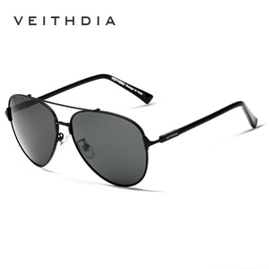 Veithdia Men's Aviator Sunglasses Polarized UV400 Metal <b>Frame</b> TAC Lens Type 3 Sunshades - Product Image 2