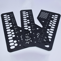Service de fabrication OEM, découpe laser, tôle d'aluminium 5052, finition mate lisse, sablée, anodisée noire, impression sérigraphique, pièces en aluminium