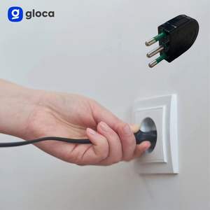 Gloca 5x 16A 2P+T Enchufe Macho Negro Estándar Italiano 250V - Product Image 5