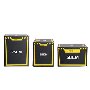 Tăng Tập Thể Dục Chất Lượng Cao 3-Trong-1 PVC Plyo Hộp Gỗ Set Xách Tay Bọt Nhảy Hộp Cho Nhảy Đào Tạo - Product Image 2