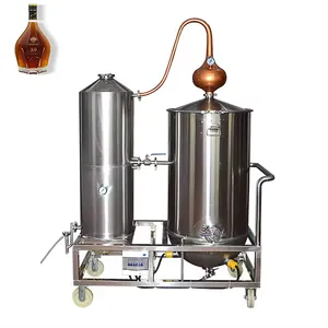 Whisky Rhum Gin Vodka Brandy Spirit Équipement de vin Distillateur 250L Distillateur à vapeur Huiles essentielles Machine pour huiles essentielles