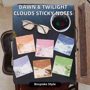 Dawn See the Twilight Clouds Cuaderno de hojas sueltas 100 unids/pack Manual de papel Material de notas adhesivas - Product Image 2