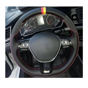 Housse <span class=keywords><strong>de</strong></span> volant <span class=keywords><strong>de</strong></span> voiture antidérapant, Anti-poussière, couture en cuir, personnalisée en usine, pour <span class=keywords><strong>Volkswagen</strong></span>, 100 pièces - Product Image 3