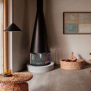 <span class=keywords><strong>Chimenea</strong></span> eléctrica independiente, calentador interior decorativo de mesa de Metal con efecto de llama 2D para hoteles, uso doméstico, producto en inglés - Product Image 4