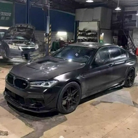 Capot de remplacement TOPxin en fibre de carbone sèche avec contour avant pour BMW Série 5 G30 G38 M5 F90 – Idéal pour la rénovation/amélioration
