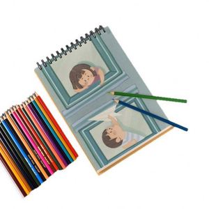 Cuadernos de Dibujo de Tapa Dura con Espiral, Tamaños A5, 16K, A4, 8K, A3, con Logotipo Personalizado Impreso, para Dibujar con Lápiz - Product Image 1