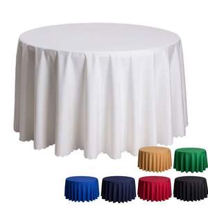 Nappe de table personnalisée en polyester/coton biodégradable et recyclable de haute qualité pour mariages et fêtes – Vente en gros Chine - Product Image 1