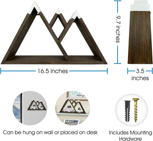 Mensola da parete in legno di vendita calda per mensole da parete a forma di montagna per la decorazione domestica - Product Image 2