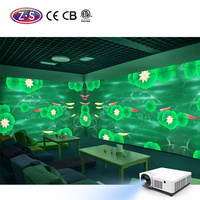 Proyektor Hologram interaktif 3D 4K resolusi ruang makan dalam ruangan dapat disesuaikan Laser 3D interaktif yang dapat disesuaikan untuk restoran