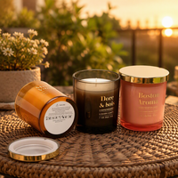 Bougie parfumée en cire de soja de 7 oz, faite à la main, écologique, longue durée, parfum thym et sauge, pour Thanksgiving, Noël, décoration de la maison