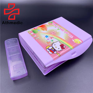 2025 Athmedic nueva calidad alimentaria guardería niños NIÑO 28 caso 7 días pastillero desmontable planificador organizador libro - Product Image 5