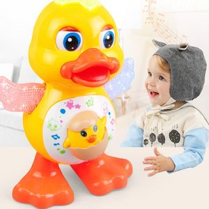 Jouet canard dansant électrique mignon yeux clignotants lumière clignotante Instrument de <span class=keywords><strong>musique</strong></span> pour enfants cadeau drôle dessin animé Animal éducatif - Product Image 6