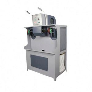 Machine de ponçage et de polissage électrique industrielle à double tête pour cuir, avec aspiration des poussières intégrée, pour le meulage et le dégrossissage efficaces des chaussures - Product Image 4