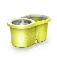 Vadrouille tornade en microfibre rapide rotative à 360 degrés avec seau Forme de tête centrifuge magique à 360 degrés Nettoyage facile