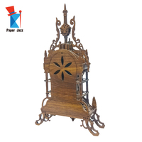 Usine en gros personnalisé 3d modèle en bois Puzzle horloge de bureau nouveau bricolage modèle en bois Puzzle ensemble enfants artisanat jouets