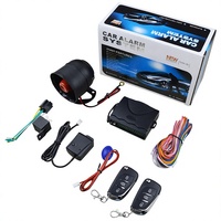 Système d'alarme de voiture sans clé PKE, démarrage à distance, bouton poussoir, antivol, verrouillage centralisé avec capteur de choc pour véhicule 12V