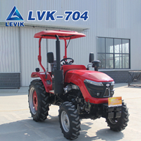 Tracteur multifonctionnel 4x4 WD 70HP, tracteur forestier, tracteur à roues pour pépinière, tracteur tout-terrain avec direction hydraulique et moteur EPA