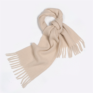 Sz1131 Rắn Màu Tinh Khiết 100% <span class=keywords><strong>Alpaca</strong></span> Len Quấn Khăn Ấm Phụ Nữ Mùa Đông Dệt Fluffy Chiếc Khăn Khăn Khăn Choàng Thanh Lịch Dài Sang Trọng Khăn - Product Image 2