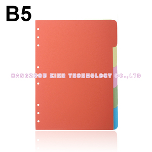 Divisori per Agenda a Fogli Mobili A5/A6/B5/A4, 5 Fogli/Set con Linguetta Destra, Carta Colorata per Indice, Ideale come Regalo - Product Image 6
