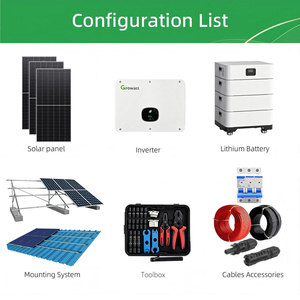 Sistema Solar Híbrido de 25kW Growatt WIT 25K-HU con Paneles de 630W y Batería de 32.25kWh, Kit Completo para Granjas, Fábricas y Mercados Emergentes - Product Image 2