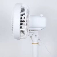 Ventilateur de circulation sur pied en plastique blanc de 10 pouces, haute vitesse, 3 vitesses, pour usage domestique, avec interrupteur rotatif